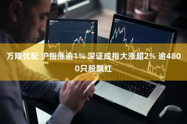 万隆优配 沪指涨逾1% 深证成指大涨超2% 逾4800只股飘红